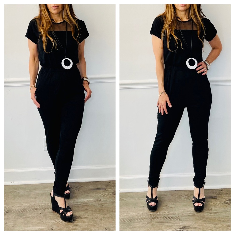 #06 Black skinny fabulous jumpsuit with side pockets - Picture 5 of 6